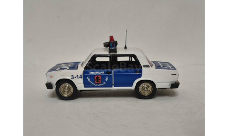 ВАЗ 2105 Милиция ДПС, масштабная модель, scale43