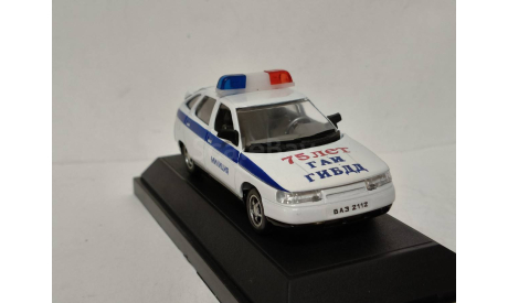 ВАЗ 2112 Милиция  75 лет ГИБДД АГАТ, масштабная модель, scale43