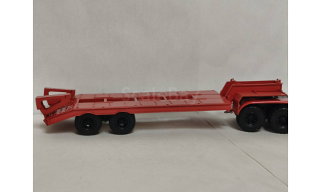 КРАЗ 6446 с п/п ЧМЗАП-5523 пожарный тягач, масштабная модель, scale43