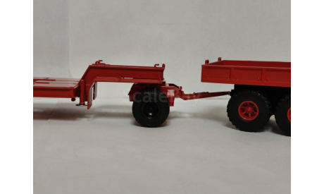 КРАЗ 255 с п/п ЧМЗАП-5523 пожарный тягач, масштабная модель, scale43