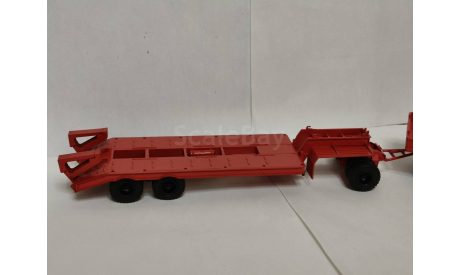 КРАЗ 255 с п/п ЧМЗАП-5523 пожарный тягач, масштабная модель, scale43