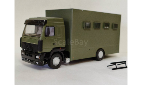 МАЗ 5340 автозак, масштабная модель, scale43