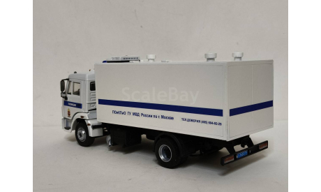 КАМАЗ 4308 Полиция ГУ МВД России г.Москва, масштабная модель, scale43