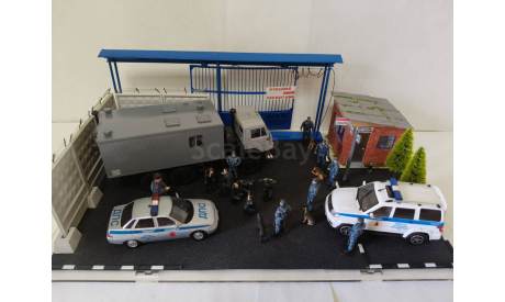 диарама КПП конвой, масштабная модель, scale43, КамАЗ