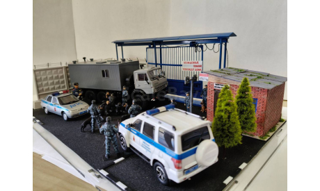 диарама КПП конвой, масштабная модель, scale43, КамАЗ