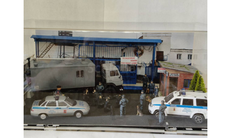 диарама КПП конвой, масштабная модель, scale43, КамАЗ