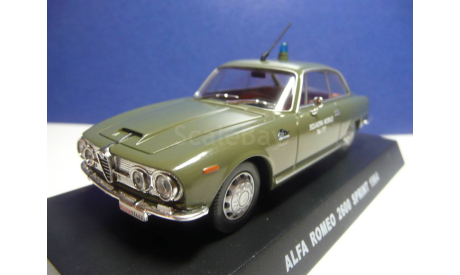 Alfa Romeo 2600 Sprint 1964 Police Italia, масштабная модель, scale43