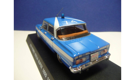 Alfa Romeo Giulia Super 1600 1976 Police Italia, масштабная модель, scale43