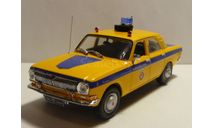Волга ГАЗ-24 Милиция ГАИ СССР  Москва, масштабная модель, scale43