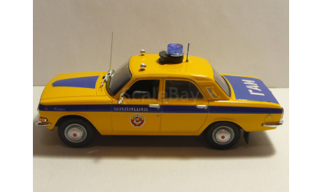 Волга ГАЗ-24 Милиция ГАИ СССР  Москва, масштабная модель, scale43