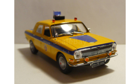 Волга ГАЗ-24 Милиция ГАИ СССР  Москва, масштабная модель, scale43