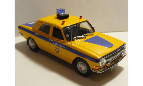 Волга ГАЗ-24 Милиция ГАИ СССР  Москва, масштабная модель, scale43