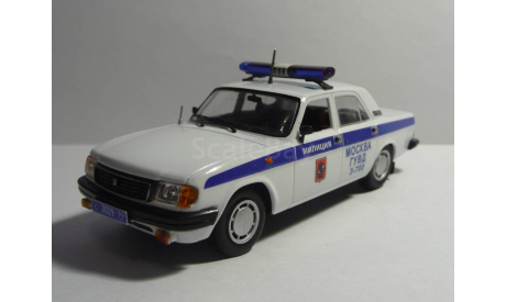 Волга ГАЗ 31029 Милиция Москва, масштабная модель, scale43