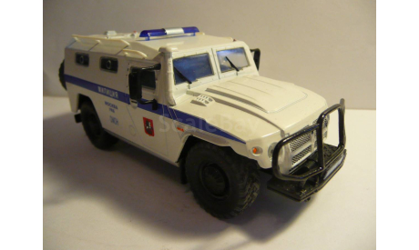 ГАЗ ТИГР 233036 ОМОН Милиция Москва, масштабная модель, scale43