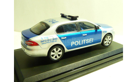 Skoda Superb II Politsei Estonia, масштабная модель, scale43, Škoda