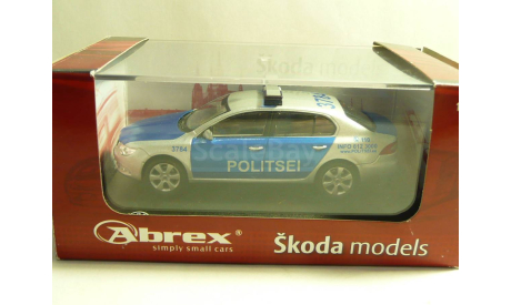 Skoda Superb II Politsei Estonia, масштабная модель, scale43, Škoda
