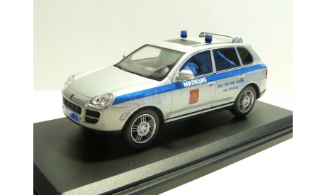 Porsche Cayenne Милиция МКЦ ГУВО Москва, масштабная модель, 1:43, 1/43