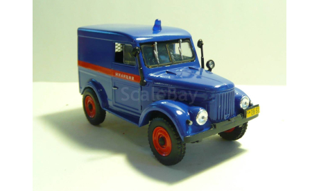 ГАЗ 69 Милиция СССР, масштабная модель, scale43