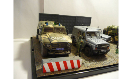 Диарама Блок пост №2 фигурки 1/43, масштабная модель, scale43