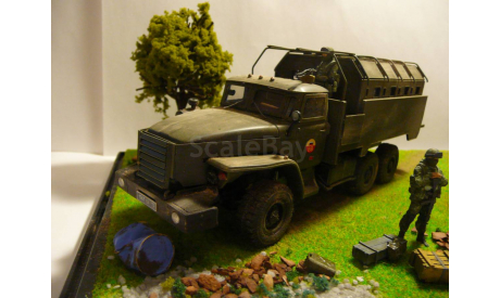 Диарама Российские ВС блок пост фигурки 1/43, масштабная модель, scale43