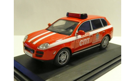 Porsche Cayenne МЧС России Пожарная охрана, масштабная модель, scale43