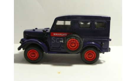 ГАЗ 69 Милиция СССР, масштабная модель, scale43