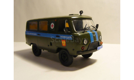 УАЗ 452 Полиция медслужба, масштабная модель, scale43