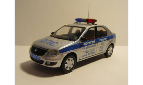 Renault Logan Полиция ДПС СЗАО, масштабная модель, scale43