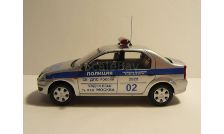 Renault Logan Полиция ДПС СЗАО, масштабная модель, scale43