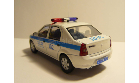 Renault Logan Полиция ДПС ВАО, масштабная модель, scale43
