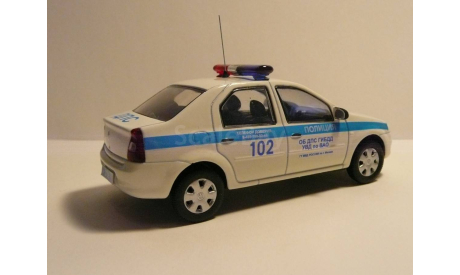 Renault Logan Полиция ДПС ВАО, масштабная модель, scale43