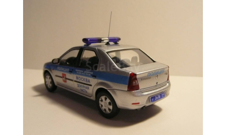 Renault Logan Полиция Москва, масштабная модель, scale43