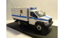 ГАЗон Некст C41R11 Полиция автозак, масштабная модель, scale43