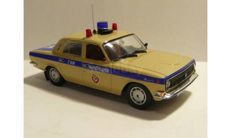Волга ГАЗ 2410 Милиция ГАИ СССР, масштабная модель, scale43
