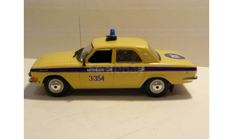 Волга ГАЗ 24-10 Милиция ПГ Москва, масштабная модель, scale43