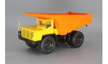 БелАЗ-7525 самосвал-углевоз, желтый / оранжевый, масштабная модель, Наш Автопром, scale43