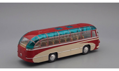 ЛАЗ 695 пригородный Опытный (1956), красно-бежевый, масштабная модель, ULTRA Models, scale43