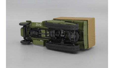 ЗИС-42 бортовой с тентом, зеленый, масштабная модель, Наш Автопром, scale43