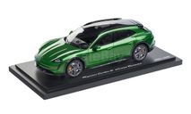 1:18 Porsche Taycan Turbo S Cross Turismo, Mamba Green Metallic, масштабная модель, Minichamps, scale18