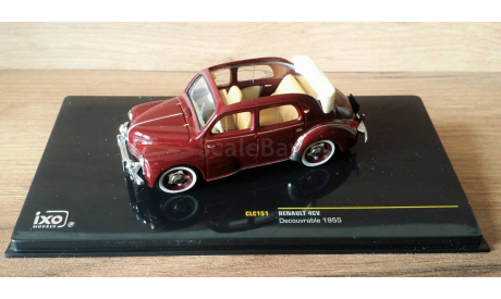 Renault 4CV Decouvrable 1955, масштабная модель, IXO, scale43