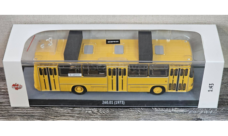 Автобус Икарус 260.01 янтарный охра Ленинградский с номером 13 Ikarus 260 Демпрайс Demprice КлассикБас ClassicBus, масштабная модель, scale43