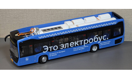Перевыпуск модели 2024 года!!! Электробус КамАЗ 6282 НефАЗ, масштабная модель, Start Scale Models (SSM), scale43