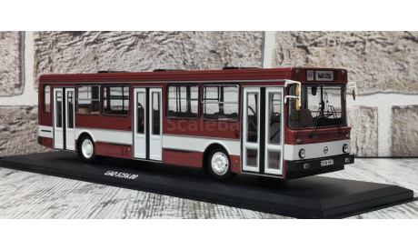 Автобус Лиаз-5256.00 вишнёвый (Liaz 5256), масштабная модель, Classicbus, scale43