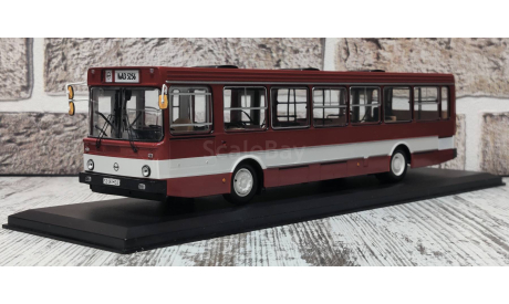 Автобус Лиаз-5256.00 вишнёвый (Liaz 5256), масштабная модель, Classicbus, scale43