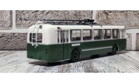 С 1 Рубля!!! Троллейбус ЗиУ-5 зелёный маршрут 1 бортовой 52 ClassicBus КлассикБас, масштабная модель, scale43