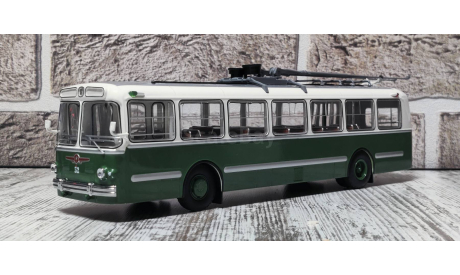 С 1 Рубля!!! Троллейбус ЗиУ-5 зелёный маршрут 1 бортовой 52 ClassicBus КлассикБас, масштабная модель, scale43