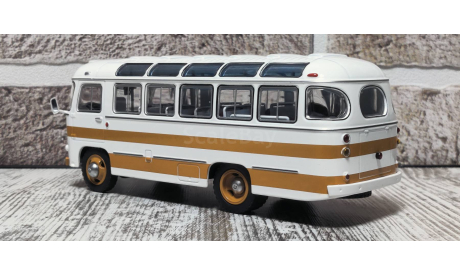 Автобус ПАЗ-672 полосатый охра ClassicBus КБ КлассикБас, масштабная модель, scale43