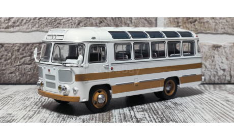 Автобус ПАЗ-672 полосатый охра ClassicBus КБ КлассикБас, масштабная модель, scale43