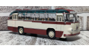С 1 рубля! Автобус ЛАЗ-695 бежевый с красным, масштабная модель, DiP Models, 1:43, 1/43