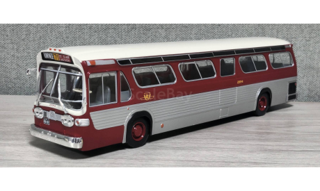 Автобус GM New Look TDH-5301 Fishbowl, масштабная модель, GMC, Hachette, scale43